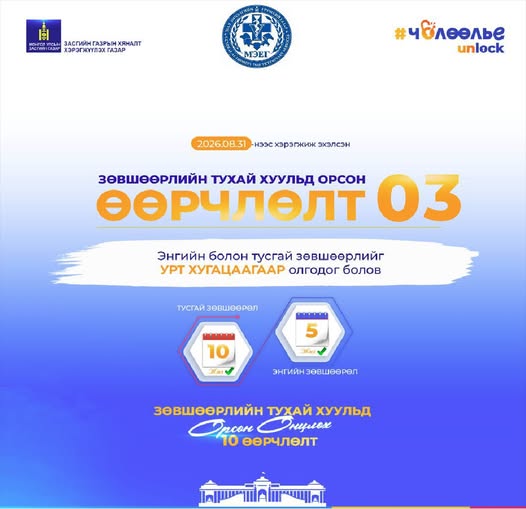 Энгийн болон тусгай зөвшөөрлийг урт хугацаагаар олгодог боллоо